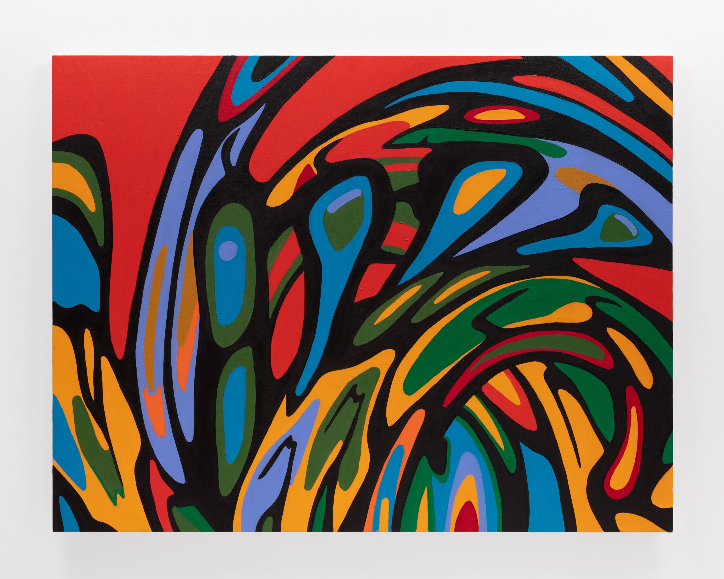 Woodland Boogie Woogie 6 artwork for NADI exhibition at Varley Art Gallery, Markham